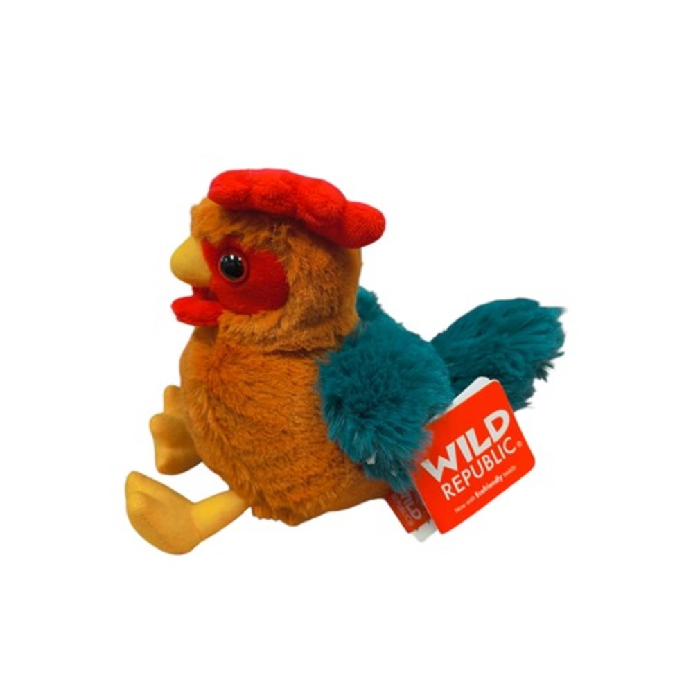 Wild Republic Mini Soft Rooster 7" Stuffed Animal Plush Hug-ums